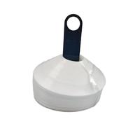 Yunmeryker Set di 50 Mini Calcio per Allenamento, Dischi per La Marcatura del Campo, Materiale PE, Elevata Flessibilità per L'allenamento C, Bianca