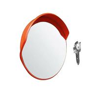 Yunmeryker Specchio Convesso Specchio Angolare Specchio per Parcheggio di Stradale Specchio Curvo di con Staffa di Fissaggio a Parete Specchi, 55 cm all'aperto