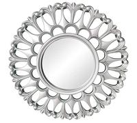 Yunmeryker Specchio Rotondo da Parete Decorativo Vintage con Cornice in Plastica Resistente E Vetro Trasparente Forma Unica Rotonda Stile Retro Elegante Adatto