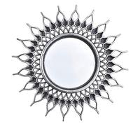 Yunmeryker Specchio Rotondo da Parete Decorativo Vintage con Cornice in Plastica Resistente E Vetro Trasparente Forma Unica Rotonda Stile Retro Elegante Adatto