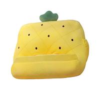 Yunmeryker Supporto per Tablet, Cuscino Poggia-libro, Morbido Materiale PP con Tasche in Pelle Scamosciata, Ideale per La Visualizzazione Su Tablet in Ufficio, ananas