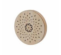 Yunmeryker Tamburo Meditazione Strumento a Percussione Tamburo Intagliato Accessorio Mindfulness Realizzato in Legno Massello Applicabile per Pratiche Meditative Relax Musicale