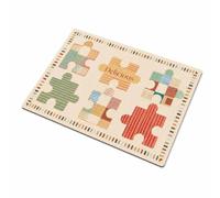 Yunmeryker Tappetino scolapiatti, scolapiatti da appoggio in e, tappeto cucina assorbente per bancone, scolapiatti da lavello , Divertimento Puzzle , 45*70cm