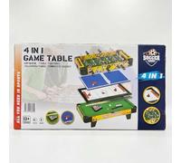 Yunmeryker Tavolo Multigioco o 6 in 1 per Bambini, Tavolo da Gioco Combinato con Accessori per Biliardo, Calcio, e Hockey, Tavolo da gioco 4 in 1