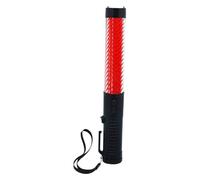 Yunmeryker Traffic Control Stick con LED Integrato Barra Segnaletica Impermeabile Bastone di Avvertimento Ricaricabile con Cinturino Adatto per Personale, Rosso