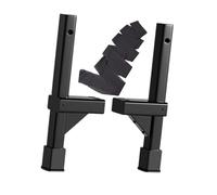 Yunmeryker Trampoli in Legno per Cosplay, Oggetti di Scena per Videogiochi, Accessori Versatili per Danze Popolari, Trampoli in Legno Massello per Spettacoli, Nero, 50 Cm