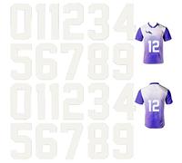Yunmiao Iron Numbers per Jersey | 20 Numeri di Maglia a trasferimento Termico - da 0 a 9 Numeri di Maglie Decorazioni Artigianali Fai-da-Te per Magliette Sportive Maglie Calcio Baseball