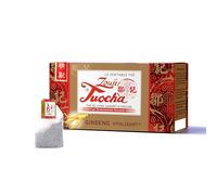 Yunnan Tuocha Zouji- Tè Nero Rivitalizzante al Ginseng Tuocha- 25 Filtri (Confezione da 1 x 25) - 50g - Autentico Tè Cinese d'Origine
