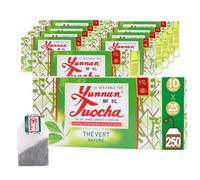 Yunnan Tuocha Zouji Tè Verde Naturale Bio, 250 Bustine (Set di 10 x 25 Bustine) - 500 g - Origine Yunnan Garanzia