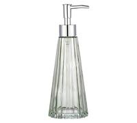 YunNasi Dosatore Sapone Liquido Vetro Dispenser Sapone Realizzato in Vetro per Detersivo per Piatti Lozione Shampoo Controsoffitto Bagno Cucina Lavanderia (Verde chiaro)