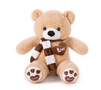 YunNasi Orso di Peluche Gigante Orsacchiotto Gigante Morbido Peluche Giganti Bianco XXL Marrone Chiaro