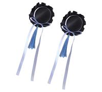 YUNNESS Fermaglio per capelli con fiocco per adolescenti, ragazze, anime, sottoculture, panini laterali, clip anni 2000, decorazione per capelli a tema