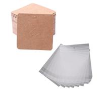 YUNNIAN 100 pz/spille Display Card Kraft Carta-Tag Gioielli Imballaggio Carta Piccola Impresa Hang-Price-Tag