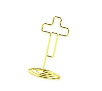 YUNNIAN 100Pcs Metallo Memo Clip Holder Set Tavolo Numero Scheda Display Stand Titolare Della Carta Del Supporto Del Supporto Della Struttura Del Metallo per