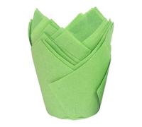 YUNNIAN 50 pirottini sofisticati a forma di tulipani per muffin, a prova di unto, per pasticceria, Natale, matrimonio, compleanno