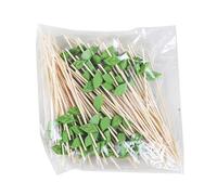 YUNNIAN Confezione da 100 spiedini in bambù facili da usare, utensili da campeggio, per cocktail, frutta, decorazioni per feste di nozze