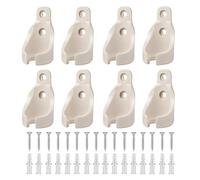 YUNNIAN Confezione da 8 Supporti per Tende Basi Resistenti con Clip E Viti Regolabili Antivento per Uso Interno/Esterno Clip per Parasole Antivento