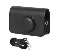 YUNNIAN Custodia in pelle PU per H35 501F Protector Retro Camera Bag Custodie protettive con tracolla regolabile, Nero , 12.8x6x9cm