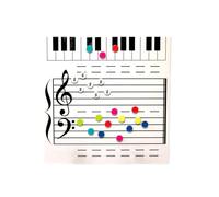 YUNNIAN Lavagna bianca cancellabile per personale musicale, lavagna magnetica cancellabile a secco per esercitarsi nell'insegnamento musicale, lavagna per la scrittura musicale