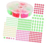 YUNNIAN Perline da Pesca in Gomma Luminescente Rig in Gomma Morbida Perline Galleggianti Manicotto per Pesche Notturne Contenitore per Accessori da Pesca Compatto