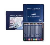 YUNNIAN Set di matite colorate ad acquerello con custodia in metallo matita colorata con pennello fine Artista Forniture artistiche per schizzi