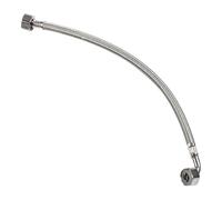 YUNNIAN Tubo flessibile a gomito in acciaio 304 intrecciato da 1/2", connettori da 350 mm, per impianti idraulici, caldaie, bagni, cucine