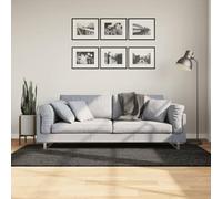 Yunovire ISTAN - Tappeto a pelo lungo, colore antracite lucido, 100 x 200 cm, morbido e morbido, antiscivolo, certificato secondo lo standard 100 Oeko-TEX, lavabile, design moderno per soggiorno