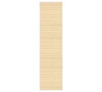 Yunovire Natur - Tappeto in bambù, 80 x 300 cm, antiscivolo, resistente, per soggiorno, camera da letto, moquette, decorazione della stanza, elegante