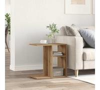 Yunovire Tavolino in rovere Artisan, 50 x 30 x 50 cm, in legno, moderno comodino per camera da letto, soggiorno, tavolino d'accento versatile con spazio di archiviazione
