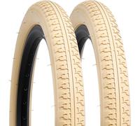 YunSCM 2-PCS 16 pollici pneumatici per bicicletta 16 x 1,75 guaina 47 - 305 compatibile con passeggino/pneumatici per bambini/bambini 16 x 1,75 pneumatici colore beige