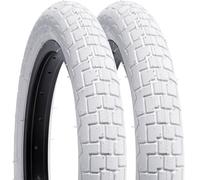 YUNSCM 2 pneumatici per bici da strada da 14 pollici 14 x 2.125/57-254 bianchi compatibili con pneumatici per bici da 14x2.0 14x2.10 14x2.125 14x2.15