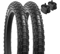 YunSCM 2Pcs Pieghevole 14 pollici copertoni 14x2.125 ETRTO 57-254 14 pollice Camera d'aria AV32mm compatibile Biciclette per bambini，Bici da strada, city bike 14x2.10 14x2.125 14x2.25 pneumatici