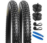 YunSCM 2PCS Pieghevole 29 Pollici Pneumatici 29x2.25 ETRTO 57-622 e 29 Pollici Camera d' Aria AV32mm