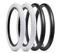 YUNSCM Pneumatici per bicicletta da 2 pezzi, 16 pollici, 16 x 2,125/57-305 e 16 pollici Heavy Duty valvola Schrader compatibile con 16 x 1,95 16 x 2,0 16 x 2,10 16 x 2,125 / pneumatici e camera d'aria