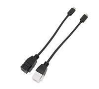 Yunseity 2 cavi USB C Keystone Jack, cavo USB 3.1 Keystone Jack Insert, 5 Gbps ad alta velocità di tipo C maschio a femmina, adattatore Keystone Insert, Plug and Play