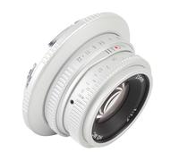 Yunseity 25mm F1.7 Lence a Fuoco Manuale di Apertura Grande per il Formato RF Mount APS -C - Ideale per Catturare Momenti Sognanti per R10 R5 R6 R50 (SILVER)