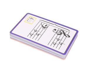 Yunseity 50 Schede Flash Musicali per l'apprendimento delle Note del Pianoforte, Schede Educative Laminate su Entrambi i Lati con Codice Colore per la Pratica del Canto a Prima Vista e della Teoria