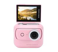 Yunseity Action Camera 4K con Schermo Ribaltabile e Design Magnetico Rimovibile, a Doppia Batteria con capacità di 1050 MAh per la Registrazione Video in Prospettiva in Prima (PINK)