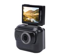 Yunseity Action Camera 4K con Schermo Ribaltabile e Design Magnetico Rimovibile, a Doppia Batteria con capacità di 1050 MAh per la Registrazione Video in Prospettiva in Prima (BLACK)