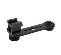 Yunseity Adattatore per Microfono in Lega di Alluminio per Estensione a Tripla a Tripla da Triplo per Fotografie VLOGS Interviste in Streaming Live LED LED Microfono Leggero (BLACK)