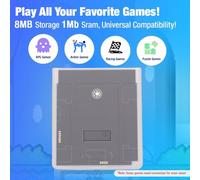 Yunseity Cartuccia di Gioco Riscrivibile per GBC, Memoria da 8 MB con Funzione RTC e Memoria Ad Accesso Casuale Statica da 1 MB, Compatibile con Software Musicale LSDJ e Flasher