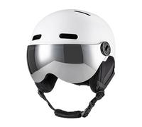 Yunseity Casco da Sci con Occhiali, Casco da Snowboard con Fodera in EPS e Visiera Staccabile, Copricapo Leggero per Sport Sulla con 12 Prese d'aria e Cuscinetti Auricolari Regolabili