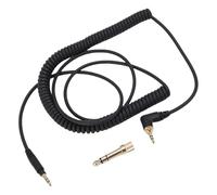 Yunseity Cavo a Molla di Ricambio per Cuffie EAH-DJ1200, Prolunga a Spirale da 140-330 Cm con Spina da 3,5 Mm e Adattatore da 6,35 Mm per Studi e Cabine DJ