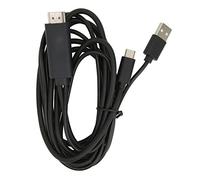 Yunseity Cavo USB da Tipo C a HDMI, Adattatore da MHL a HDMI da 6 Piedi, Cavo Mirroring HDTV HD 4K 1080P, Monitor da Smartphone a Proiettore TV, per MacBook, per Galaxy, dell