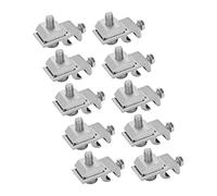 Yunseity Clamp/Holder di Messa a Terra del di Montaggio Solare 10 Pezzi, Componente di Protezione dai Tuoni per Moduli Fotovoltaici e Supporto, Installazione Rapida con Materia in Aluminio