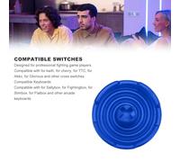 Yunseity Copertina del Pulsante SET ANTI SLIP Trasparente 12pc per Gloriosi di Kailh Cherry TTC Akko, Adatto per Sallybox FightingBox Slimbox, Materiale ABS (BLUE)