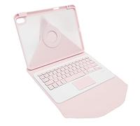 Yunseity Custodia IOS AIR 5A/4A GENERAZIONE DA 10,9 POLLICI CON TASTIERA E PORTAMATITE, Custodia Magnetica in Pelle Pu per A2316 A2324 A2325 A2072 (Rosato)