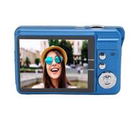 Yunseity Fotocamera Compatta, Fotocamera Digitale Tascabile 4K Anti-vibrazione, Schermo da 2,7 Pollici, Ricaricabile Tramite USB per la Fotografia (BLUE)