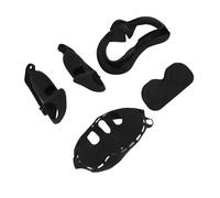 Yunseity Imposta di Protezione in Silicone per Occhiali VR, Copertura della Cuffia con Guscio Anterioreore, Impugnatura del Controller, Copertura Protetti per la Levetta, Dissipazione del (BLACK)