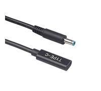 Yunseity Ingresso PD Type-C Femmina a Cavo di Ricarica da 4,5 Mm X 0,6 Mm (4,5 Mm X 3,0 Mm), per Notebook HP, Laptop